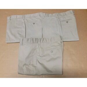 Lot Of 3 Land's End Khaki Shorts Ages 14-15 New Without Tags!